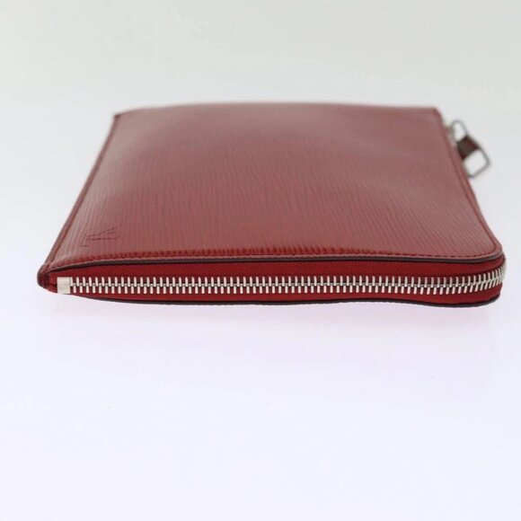 LOUIS VUITTON Epi Pochette Jules PM Clutch Bag Red Car Mine - Picture 3 of 16